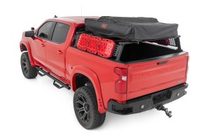 Chevrolet Silverado 1500 Bed Rack - Rough Country - Half Rack, Aluminum - '19-'24